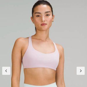 Lululemon Free to Be Wild Bra in Misty Pink, Size 6